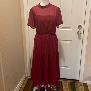 Burgundy formal dress